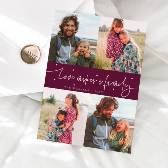 Cartes Pour Fêtes Annuelles Love Family Cranberry Valentines Day Photo (Créateur téléchargé)