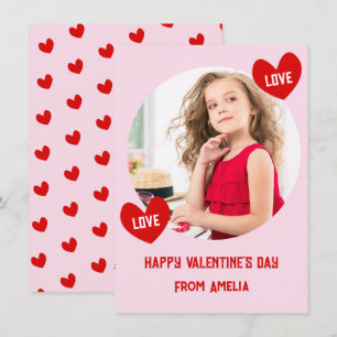 Cartes Pour Fêtes Annuelles Love Heart Classroom Photo Valentines Day Card