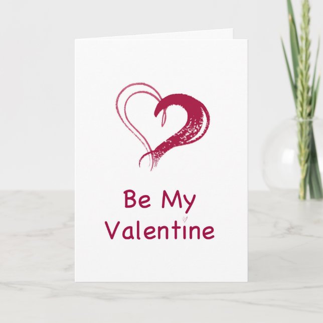 Cartes Pour Fêtes Annuelles Love Heart Doodle Valentine's Day Card (Devant)