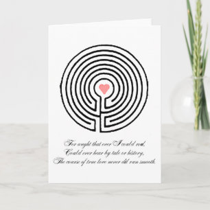 Cartes Pour Fêtes Annuelles Love labyrinth - Valentine's Day