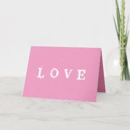 Cartes Pour Fêtes Annuelles LOVE ・ motif cardiaque \ Votre texte