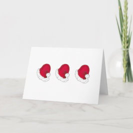 Cartes Pour Fêtes Annuelles Love Secret Père Noël Red Santa Hat Noël