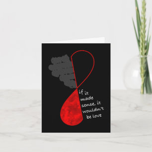 Cartes Pour Fêtes Annuelles Love Sense Dark Card