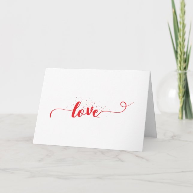 Cartes Pour Fêtes Annuelles Love-Valentine-Swirls (Devant)