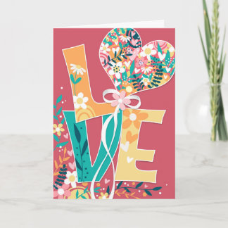 Cartes Pour Fêtes Annuelles LOVE Valentine's Day