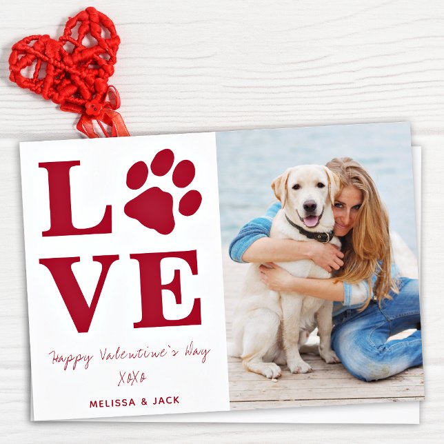 Cartes Pour Fêtes Annuelles Love Valentines Day Animaux de compagnie photo (Créateur téléchargé)