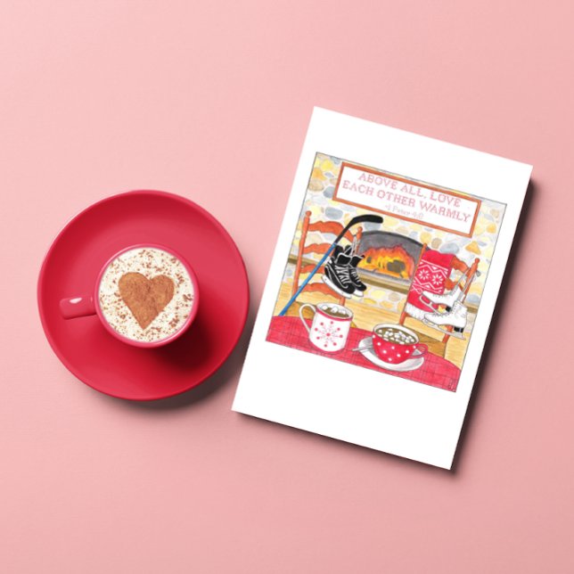 Cartes Pour Fêtes Annuelles Love Warmly Valentine Card (Créateur téléchargé)