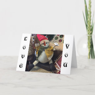 CARTES POUR FÊTES ANNUELLES "LOVE YOU" À NOËL ET CHAQUE JOUR