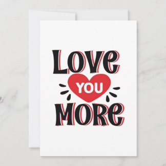 Cartes Pour Fêtes Annuelles Love You More Soft Modern Design