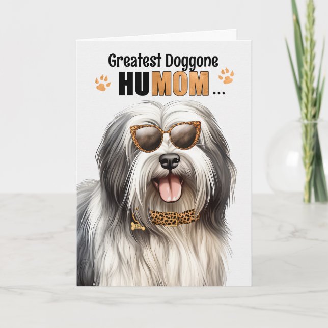 Cartes Pour Fêtes Annuelles Lowchen Dog Best HuMOM Jour des Mères (Devant)