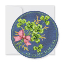 Lucky Charm Shamrock Vintage Migné Bonne année