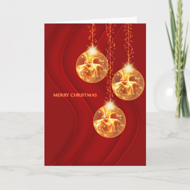 Cartes Pour Fêtes Annuelles Lueur de Noël (Devant)