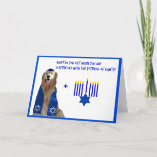 Cartes Pour Fêtes Annuelles Lueur d'or de Hanoukka