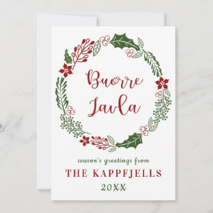 Cartes Pour Fêtes Annuelles Lule Sámi Joyeux Noël, Personnalisé