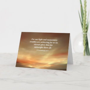 Cartes Pour Fêtes Annuelles Lumière après la tempête Christian Encouragement