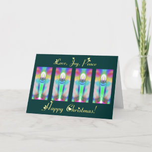 Cartes Pour Fêtes Annuelles Lumière de bougie