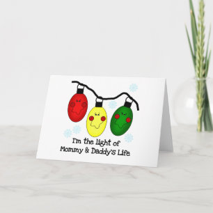 Cartes Pour Fêtes Annuelles Lumière de maman et papa's Life Tshirts et cadeaux