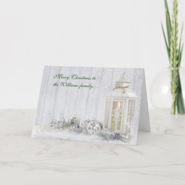 Cartes Pour Fêtes Annuelles Lumière de Noël (Devant)