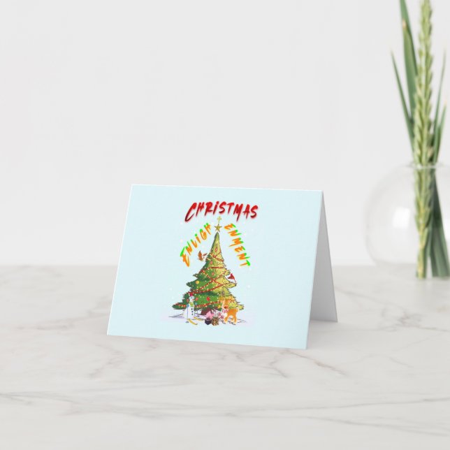 Cartes Pour Fêtes Annuelles Lumière de Noël (Devant)