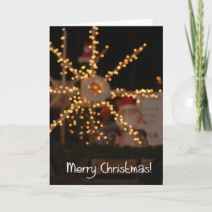 Cartes Pour Fêtes Annuelles Lumière de Noël Abstraite