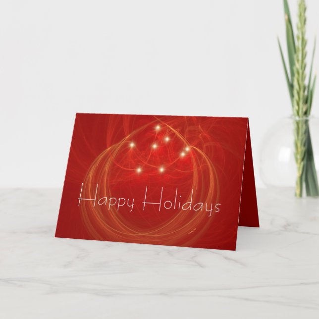 CARTES POUR FÊTES ANNUELLES LUMIÈRE DES VACANCES (Devant)