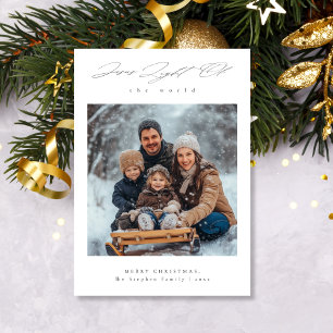 Cartes Pour Fêtes Annuelles Lumière du Monde Photo de famille religieuse ennei