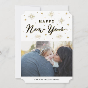 Cartes Pour Fêtes Annuelles Lumière sur le ciel vacances