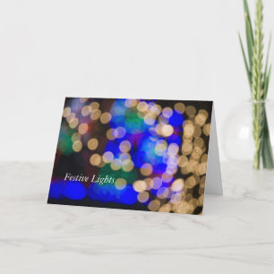 Cartes Pour Fêtes Annuelles Lumières de fête