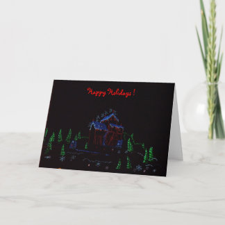 Cartes Pour Fêtes Annuelles Lumières de Noël