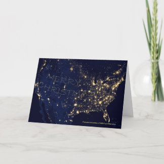 Cartes Pour Fêtes Annuelles Lumières de Noël