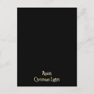 Cartes Pour Fêtes Annuelles Lumières de Noël amish