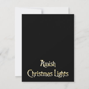 Cartes Pour Fêtes Annuelles Lumières de Noël Amish