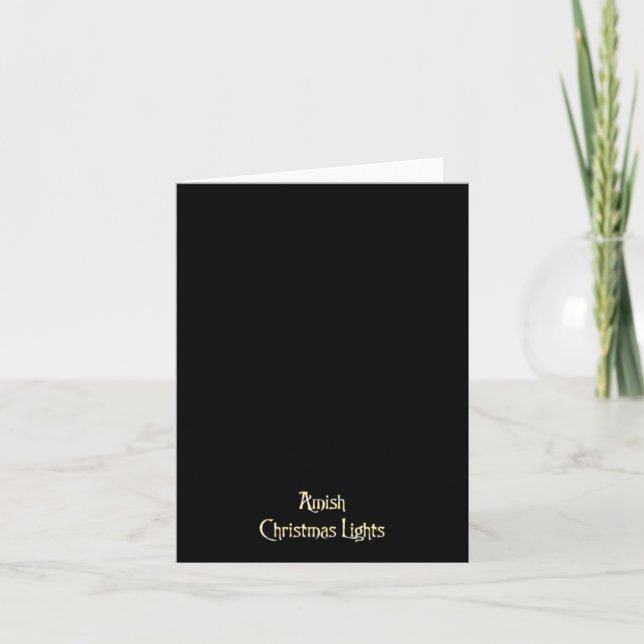 Cartes Pour Fêtes Annuelles Lumières de Noël amish (Devant)