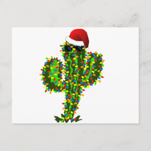 Cartes Pour Fêtes Annuelles Lumières de Noël du Saguaro
