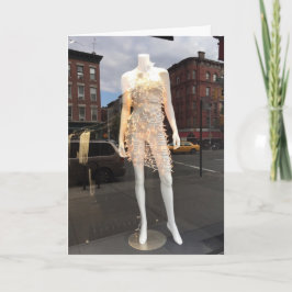 Cartes Pour Fêtes Annuelles Lumières de Noël NYC Fenêtre de Noël Mannequin