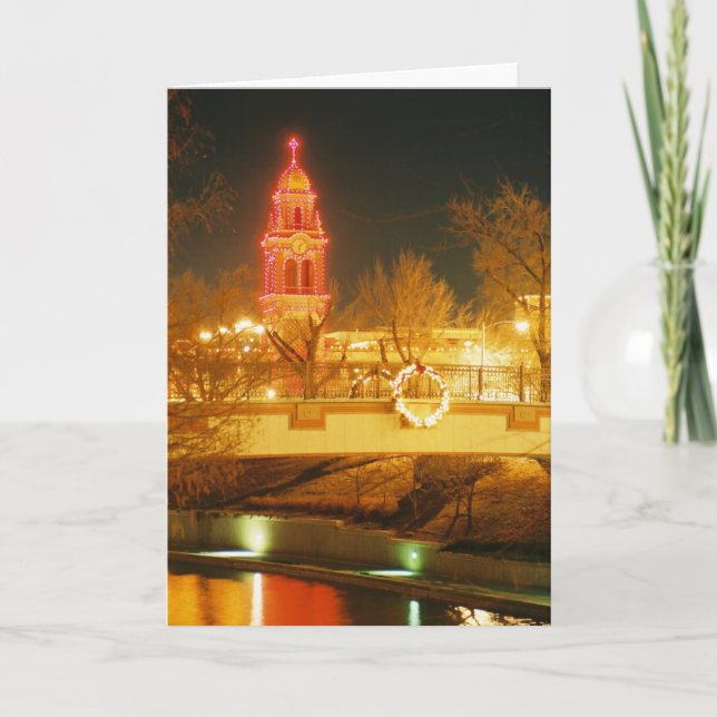 Cartes Pour Fêtes Annuelles Lumières de plaza de Kansas City (Devant)