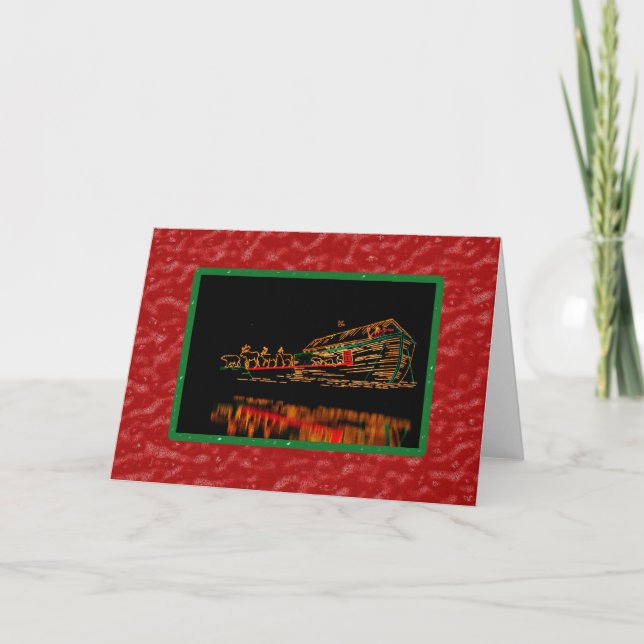 Cartes Pour Fêtes Annuelles Lumières de vacances (Devant)