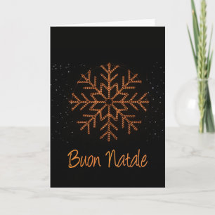Cartes Pour Fêtes Annuelles Lumières en cristal italien Buon Natale