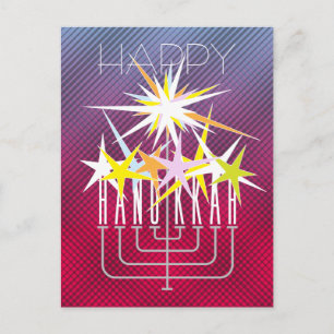 CARTES POUR FÊTES ANNUELLES LUMIÈRES HANOUKKA