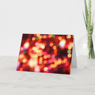 Cartes Pour Fêtes Annuelles lumières troubles de vacances