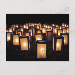Cartes Pour Fêtes Annuelles Luminaires de Noël à la nuit