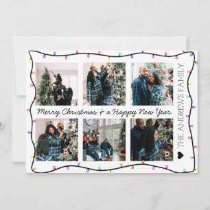 Cartes Pour Fêtes Annuelles Luminosité du néon brillant moderne Noël
