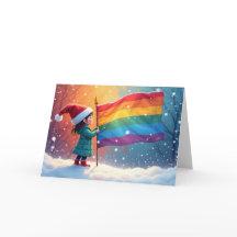 Lutin du drapeau arc-en-ciel de la fierté de l'esp