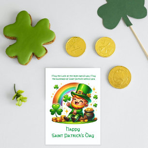 Cartes Pour Fêtes Annuelles Lutin joyeux : Saint Patrick fête festive 
