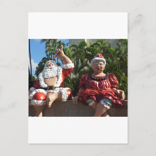 Cartes Pour Fêtes Annuelles M. et Mme Santa Claus (Devant)