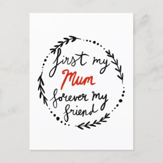 Cartes Pour Fêtes Annuelles Ma mère, mon ami