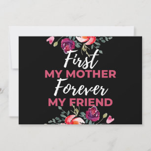 Cartes Pour Fêtes Annuelles Ma mère pour toujours mon ami