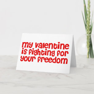 Cartes Pour Fêtes Annuelles Ma Saint Valentin lutte pour votre liberté