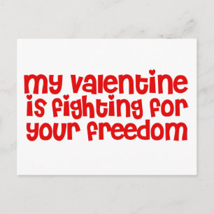 Cartes Pour Fêtes Annuelles Ma Saint Valentin lutte pour votre liberté