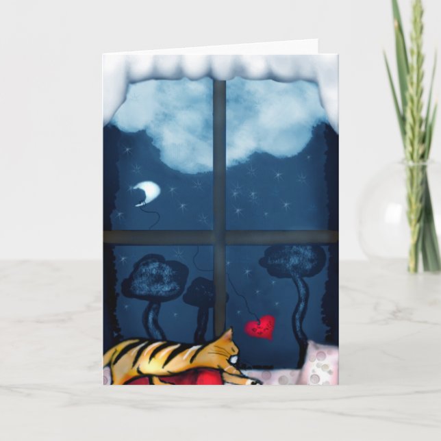 Cartes Pour Fêtes Annuelles Ma valentine confortable (Devant)